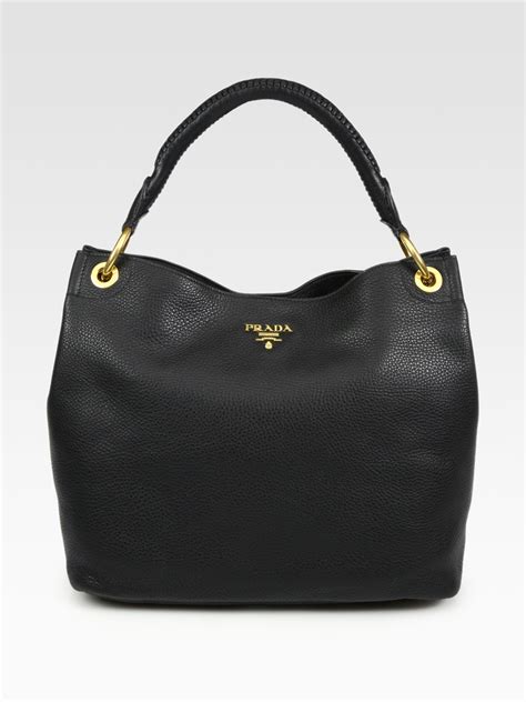 prada black hobo bag|Prada hobo bag price.